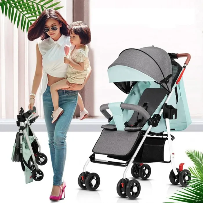 Versatile Lightweight Compact Stroller with One-Hand Fold