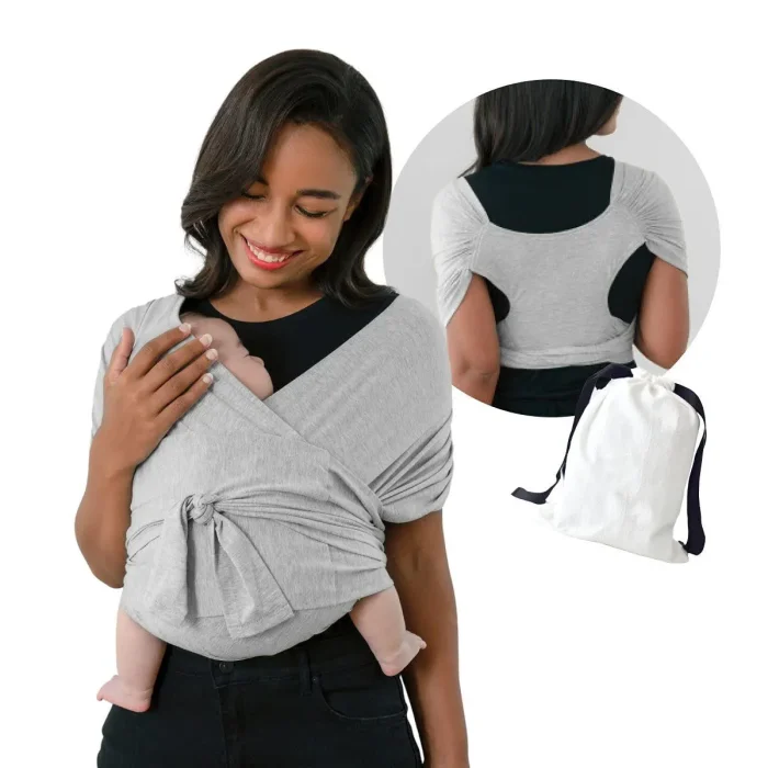 Premium Ring Sling Baby Carrier – Knotless Luxury for Newborns & Toddlers