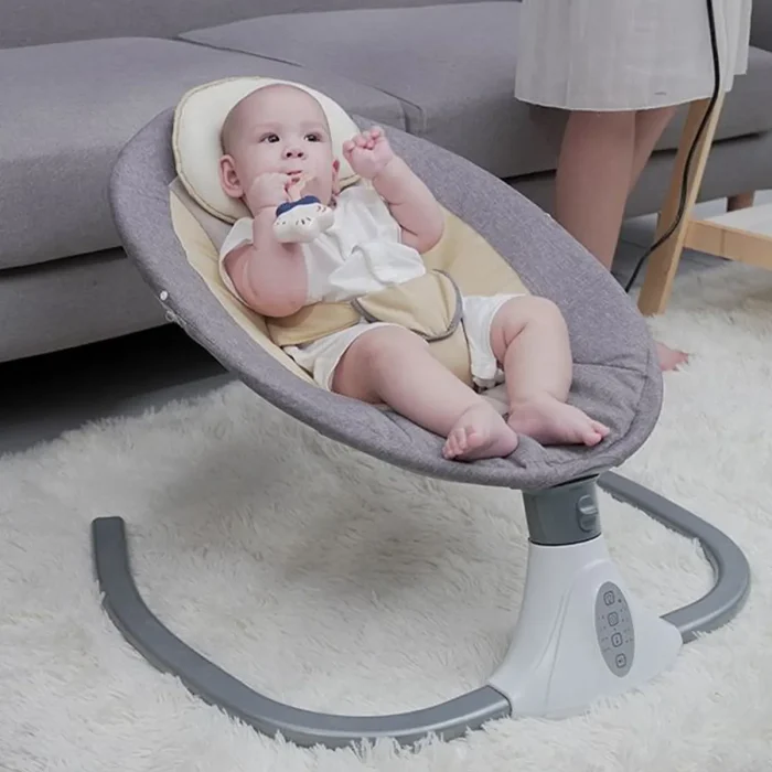 Smart Bluetooth-Enabled Lightweight Baby Rocker with Remote Control