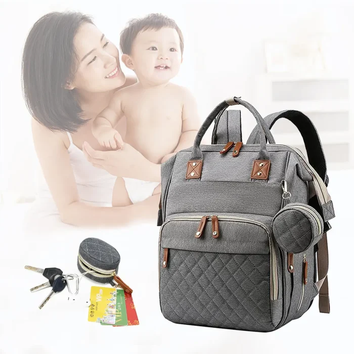The Explorer™ Ultimate Nappy Backpack – All-in-One Maternity Bag with Pacifier Pod & Stroller Clips