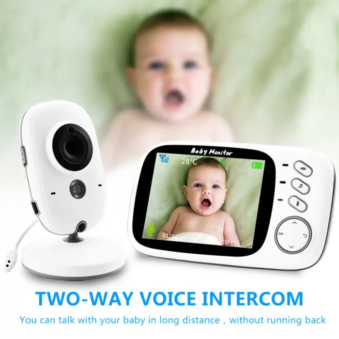 Smart Digital Video Baby Monitor with 3.2” HD Display & Night Vision