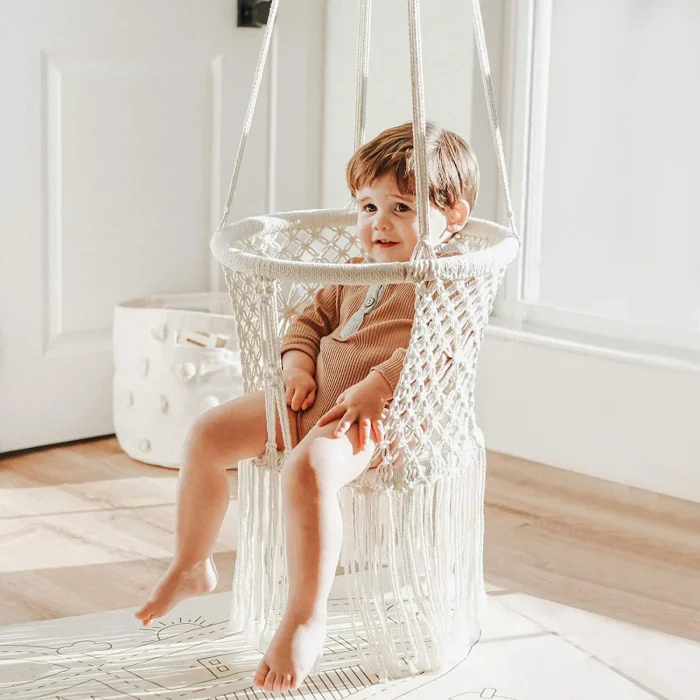 Premium 2-in-1 Indoor & Outdoor Hanging Baby Swing Seat