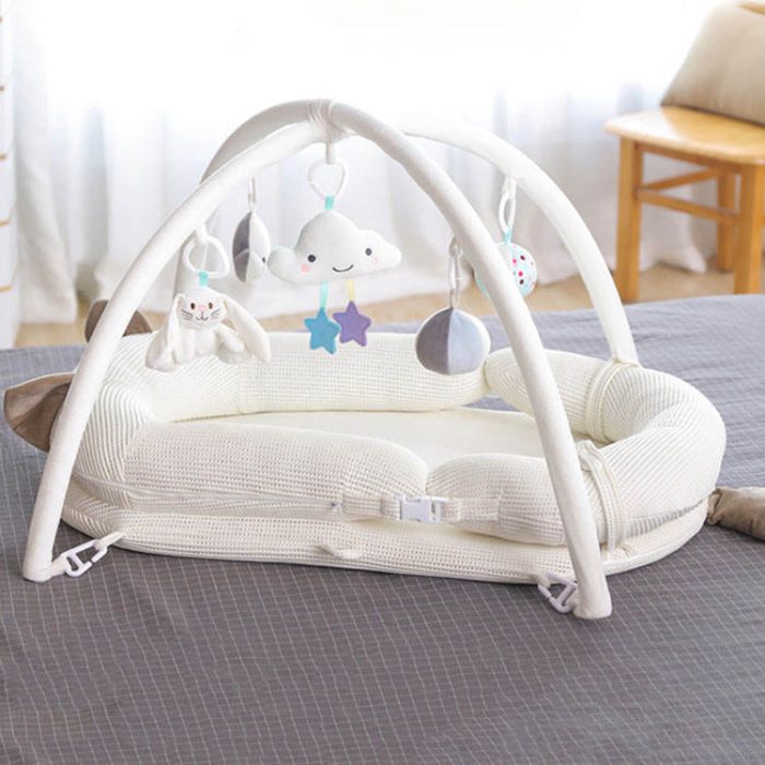 4-in-1 Baby Lounger & Infant Activity Play Gym