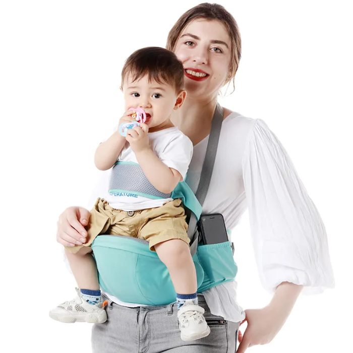 4-in-1 Foldable Ergonomic Baby Carrier with Integrated Hip Seat